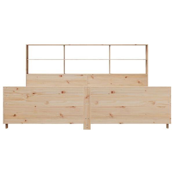 vidaXL Bed Frame without Mattress 180x200 cm Super King Solid Wood Pine