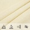 vidaXL Sunshade Sail HDPE Square 3.6x3.6 m Cream