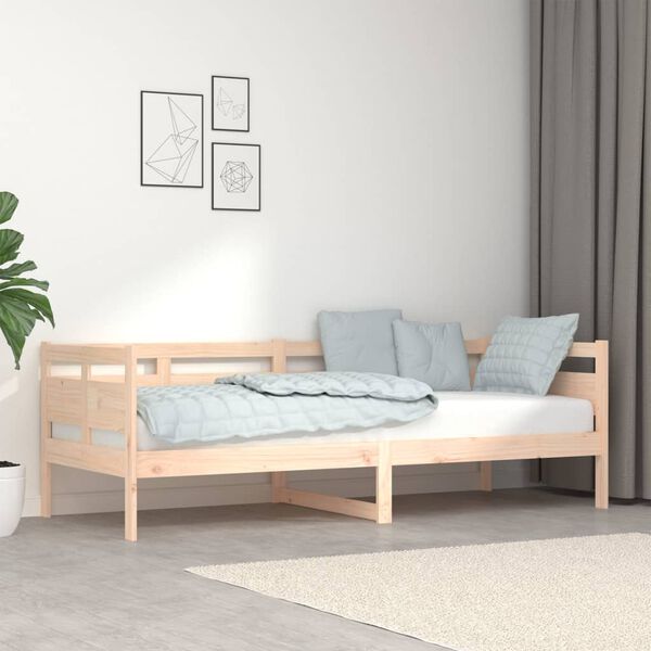 vidaXL Day Bed without Mattress Solid Wood Pine 80x200 cm