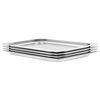 vidaXL Gastronorm Containers 4 pcs GN 1/1 20 mm Stainless Steel