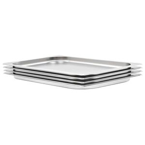 vidaXL Gastronorm Containers 4 pcs GN 1/1 20 mm Stainless Steel