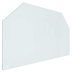 vidaXL Fireplace Glass Plate Transparent 100 x 60 cm Glass