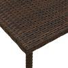 vidaXL Garden Coffee Table Rectangular Brown 40x40x37 cm Poly Rattan