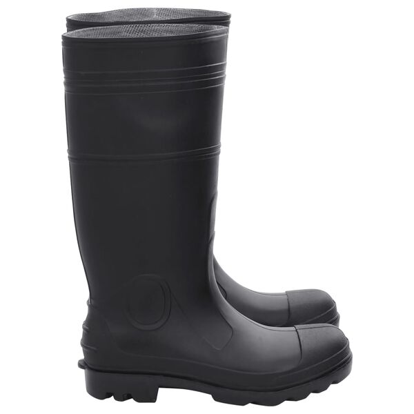 vidaXL Rain Boots Black Size 41 PVC