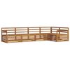 vidaXL Outdoor Sofa Set 5 pcs Natural