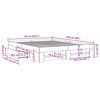 vidaXL Bed Frame without Mattress Concrete Grey 160x200cm Engineered Wood