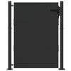 vidaXL Garden Gate with Lock Black 110 x 155 cm Powder-Coated Steel