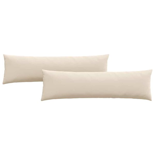 vidaXL Sofa Pillows 2 pcs Beige 145 x 40 cm Fabric