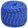 vidaXL Boat Rope Blue 8 mm 50 m Polypropylene