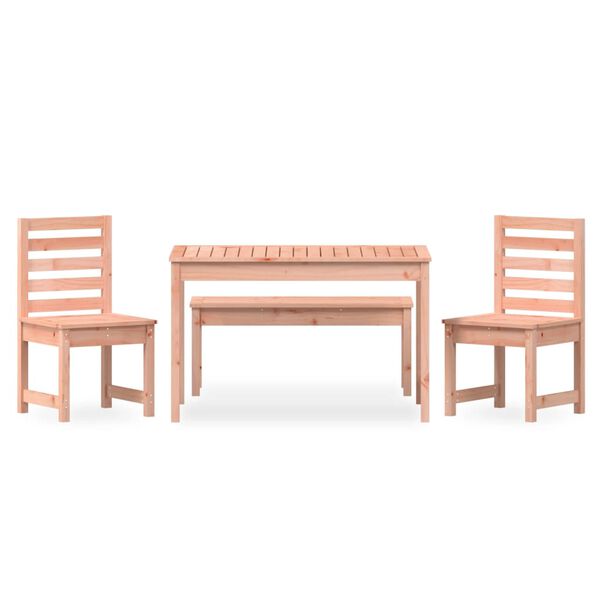 vidaXL 4 Piece Garden Dining Set Solid Wood Douglas