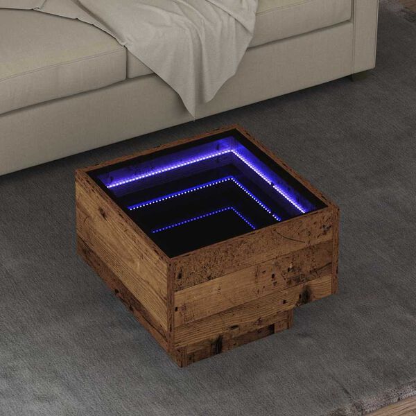 vidaXL Coffee Table Old wood 40 x 40 x 30 cm Engineered wood