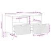 vidaXL TV Cabinet Brown 70x33x46 cm Solid Wood Mango