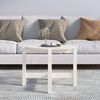 vidaXL Coffee Table White &Oslash; 62.5x45 cm Solid Wood Pine