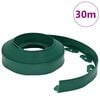 vidaXL Lawn Edgings Green 3000 x 4 x 5 cm Plastic