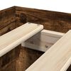 vidaXL Bed Frame without Mattress Smoked Oak 90x190 cm Single Engineered Wood