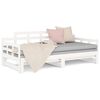 vidaXL Pull-out Day Bed without Mattress White 2x(90x200) cm