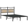 vidaXL Bed Frame without Mattress Sonoma Oak 120x200 cm Engineered Wood
