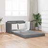 vidaXL Folding Sofa Bed Dark Grey 122 x 70 x 60 cm Velvet