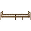 vidaXL Bed Frame without Mattress Honey Brown 75x190 cm Small Single Solid Wood Pine