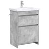 vidaXL Bathroom Furniture Set Concrete Grey 61 x 40 x 84.5 cm