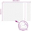 vidaXL Hexagon Fence Grey 0.8 x 25 m Steel