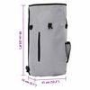 vidaXL Bicycle Bag Grey 31 x 13 x 58 cm Polyester