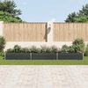 vidaXL Garden Raised Bed Galvanised Steel 480x80x45 cm Anthracite