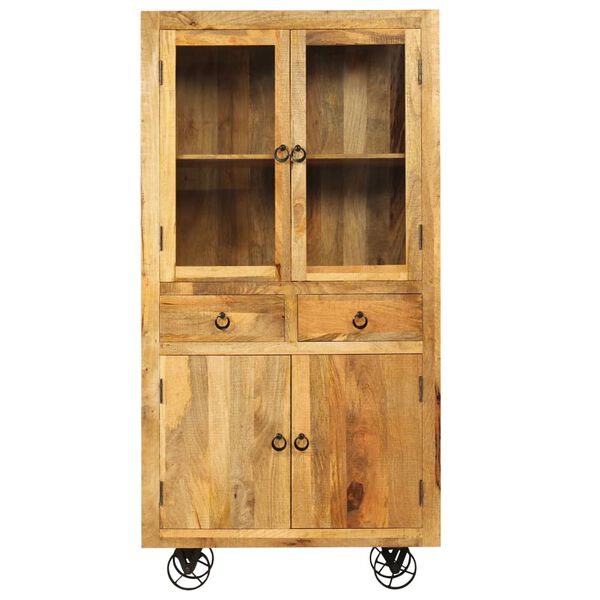 vidaXL Highboard Solid Mango Wood 95x45x185 cm