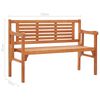 vidaXL Foldable Garden Bench 120 cm Solid Eucalyptus Wood