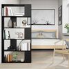 vidaXL Book Cabinet Black Oak 80 x 24 x 159 cm Engineered Wood