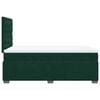 vidaXL Box Spring Bed with Mattress Dark Green 120x200 cm Velvet