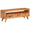 vidaXL TV Cabinet 110x30x40 cm Solid Acacia Wood