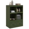 vidaXL Highboard Olive Green 67x39x95 cm Steel