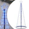 vidaXL LED Christmas Tree 200 LEDs Blue 180 cm