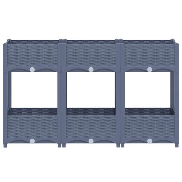 vidaXL Raised Bed 120x40x71 cm Polypropylene