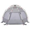vidaXL Beach Tent 2-Person Grey Quick Release Waterproof