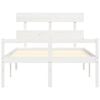 vidaXL Senior Bed without Mattress White 120x200 cm Solid Wood