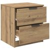 vidaXL Bedside Cabinet with Drawer 2 pcs Artisan Oak 45 x 39 x 50cm