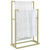 vidaXL Freestanding Towel Rack Gold 48x24x78.5 cm Iron