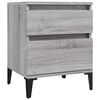 vidaXL Bedside Cabinets 2 pcs Grey Sonoma 40x35x50 cm