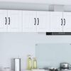 vidaXL Dishwasher Panel Lucca 2 pcs High Gloss White 30 x 31 x 40 cm