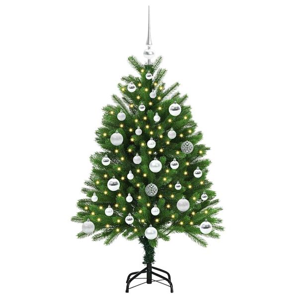 vidaXL Christmas Tree with 150 LEDs with Stand Green 120 cm PE