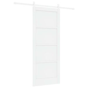 vidaXL Sliding Door 83 x 202 cm Solid Pine Wood White