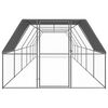 vidaXL Outdoor Chicken Cage 3x12x2 m Galvanised Steel