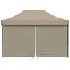 vidaXL Party Tent Folding Taupe 279 x 410 x 315 cm Oxford Fabric