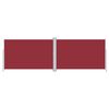 vidaXL Retractable Side Awning Red 220x600 cm