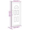 vidaXL Front Door White 98x198 cm