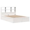 vidaXL Bed Frame without Mattress White 135x190 cm Double Solid Wood Pine