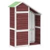 vidaXL Garden Tool Shed Mocha 120x53,5x170 cm Solid Wood Pine