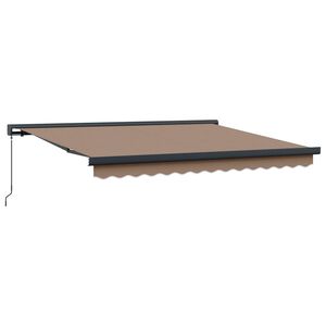 vidaXL Retractable Awning Taupe 300 x 250 cm Canvas and Aluminium